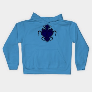 Cross & Heart - Blue Kids Hoodie